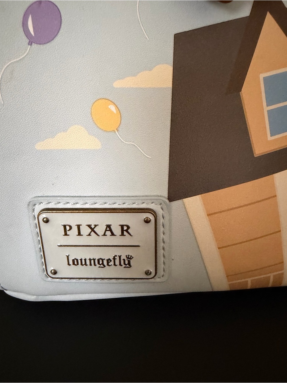 Loungefly Pixar Up House Backpack in Light Blue with Balloons - Picture 2 of 6